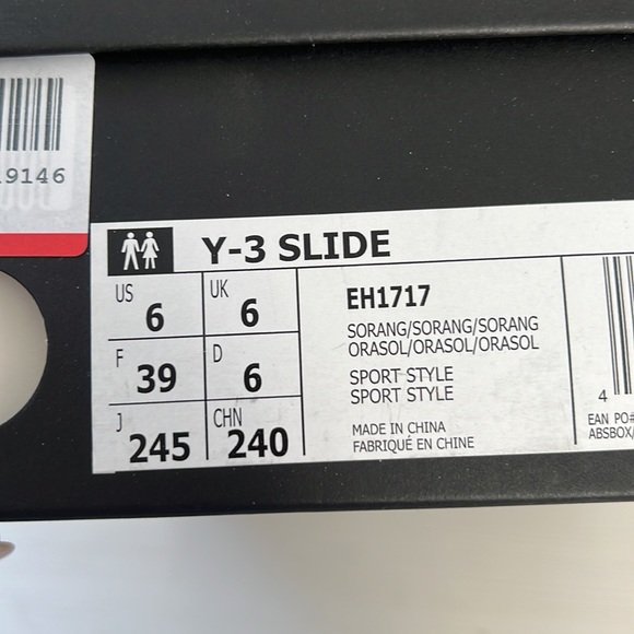 Y-3 Yohji Yamamoto & Adidas women’s neon orange sandals - Picture 8 of 9